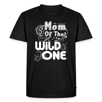 Mother's Day Mom Of The Wild One - Men's Premium Organic T-Shirt - black - Front - Nico (187cm)