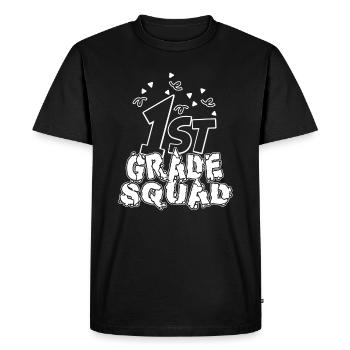 1st Grade Teacher 1st Grade Squad - Men's Premium Organic T-Shirt - black - Front - Nico (187cm)