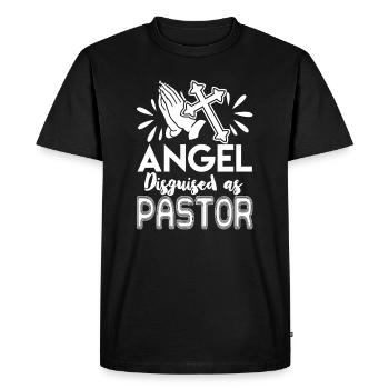 Pastor Angel Disguise As Pastor - Men's Premium Organic T-Shirt - black - Front - Nico (187cm)