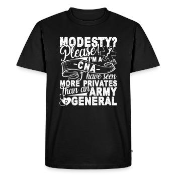 CNA I am A CNA - Men's Premium Organic T-Shirt - black - Front - Nico (187cm)
