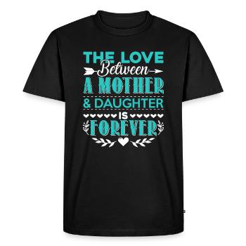 Mother's Day Mother And Daughter Love - Men's Premium Organic T-Shirt - black - Front - Nico (187cm)