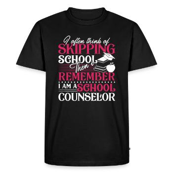 School Counselor I am A School Counselor - Men's Premium Organic T-Shirt - black - Front - Nico (187cm)