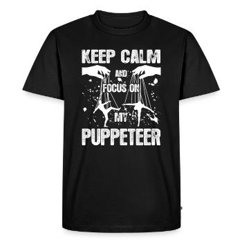 Puppeteer Focus On My Puppeteer - Men's Premium Organic T-Shirt - black - Front - Nico (187cm)