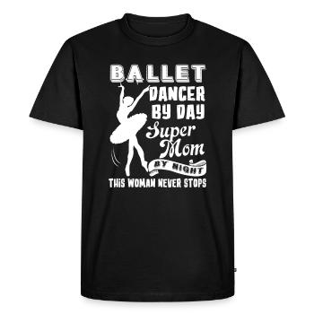 Ballet Dancer Ballet Dancer Mom - Men's Premium Organic T-Shirt - black - Front - Nico (187cm)