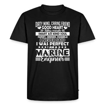 Marine Engineer I am A Marine Engineer - Men's Premium Organic T-Shirt - black - Front - Nico (187cm)
