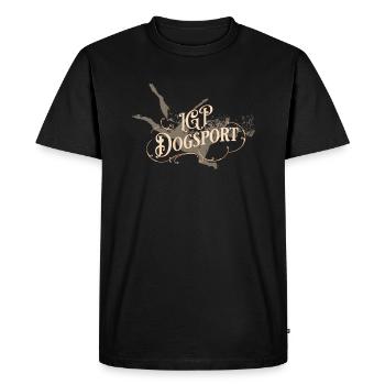 IGP Dogsport Shirt Schutzdienst Motiv Retro - Männer Premium Bio T-Shirt - Schwarz - Vorne - Nico (187cm)