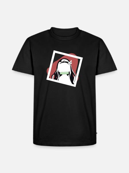 Fille démon nommée Nezuko - T-shirt Premium bio Homme - noir