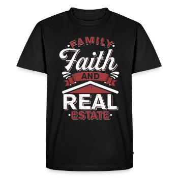 Real Estate Agent House Sale Real Estate Broker - Men's Premium Organic T-Shirt - black - Front - Nico (187cm)