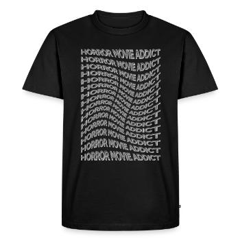 Horror Movie Addict - Horror Movie Fan - T-shirt Premium bio Homme - noir - Devant - Nico (187cm)