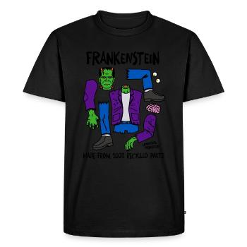 Universal Monsters Body Parts Of Frankenstein - Men's Premium Organic T-Shirt - black - Front - Nico (187cm)