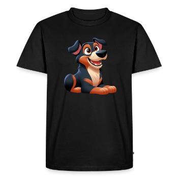 beauceron 7 - T-shirt Premium bio Homme - noir - Devant - Nico (187cm)