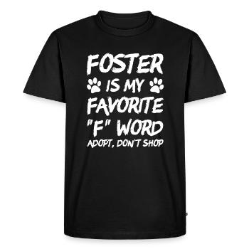 Rescue Dog Adopt Don't Shop - Men's Premium Organic T-Shirt - black - Front - Nico (187cm)