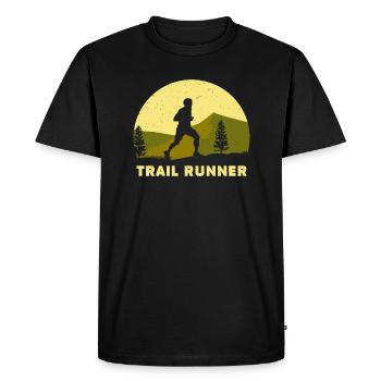 Trail Runner - T-shirt Premium bio Homme - noir - Devant - Nico (187cm)