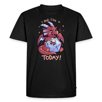 I Feel Like a 20 Today - Men's Premium Organic T-Shirt - black - Front - Nico (187cm)
