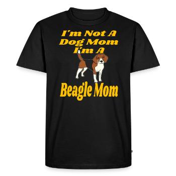 Je ne suis pas un chien Maman Je suis un beagle drôle d’amant mère - T-shirt Premium bio Homme - noir - Devant - Nico (187cm)