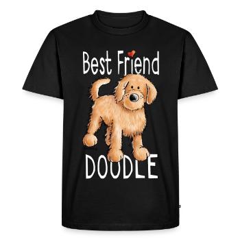 Best Friend Doodle - Doodles - Dog - Men's Premium Organic T-Shirt - black - Front - Nico (187cm)