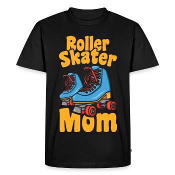 Maman patin à roulettes - T-shirt Premium bio Homme - noir - Devant - Nico (187cm)