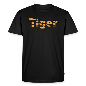 Tigre - T-shirt Premium bio Homme - noir - Devant - Nico (187cm)