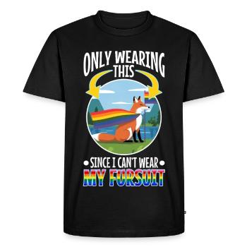 Certified furry - Men's Premium Organic T-Shirt - black - Front - Nico (187cm)