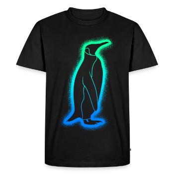 Penguins Enfants Hommes Garçons Penguin - T-shirt Premium bio Homme - noir - Devant - Nico (187cm)