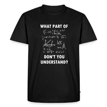 Mathematiker Geschenk Mathe Lehrer Nerd Science - Männer Premium Bio T-Shirt - Schwarz - Vorne - Nico (187cm)