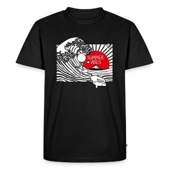Summer Vibes Doddle - Men's Premium Organic T-Shirt - black - Front - Nico (187cm)