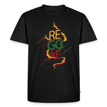 reggae - T-shirt Premium bio Homme - noir - Devant - Nico (187cm)