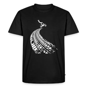 motorek Motor - T-shirt Premium bio Homme - noir - Devant - Nico (187cm)