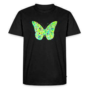 Butterfly 83 - Men's Premium Organic T-Shirt - black - Front - Nico (187cm)