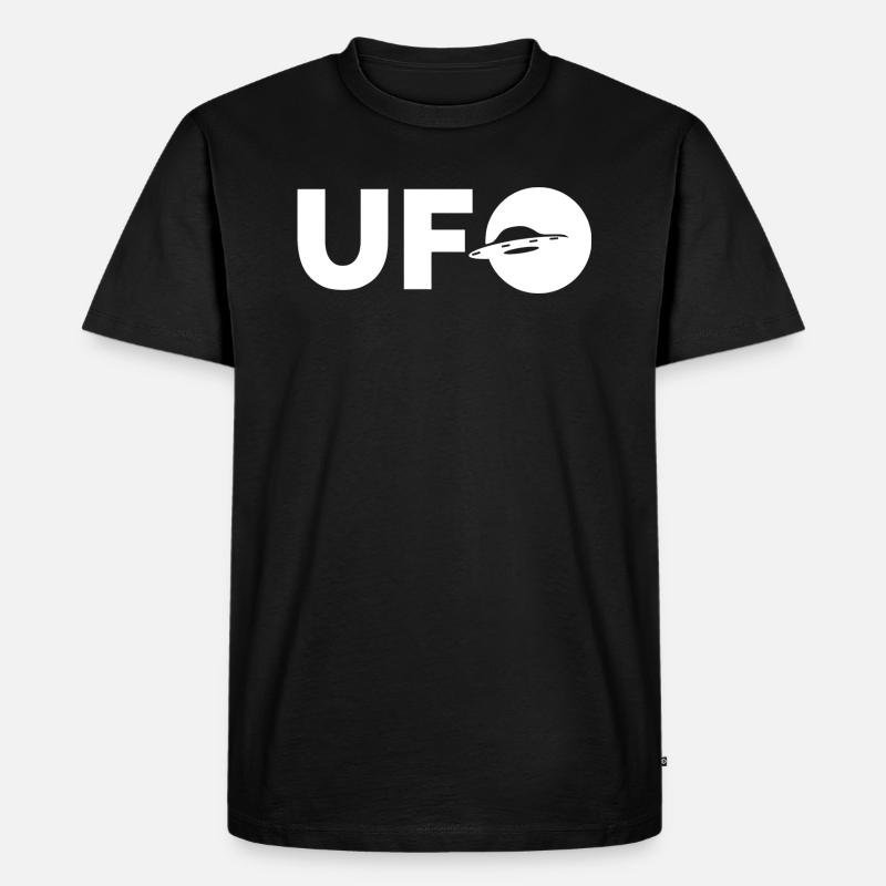 Ufo - Männer Premium Bio T-Shirt - Schwarz