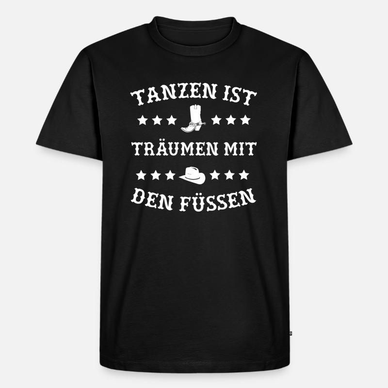 Linedance TShirt Spruch Geschenk - Männer Premium Bio T-Shirt - Schwarz