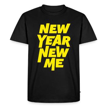 Nouvel An Nouveau Moi - T-shirt Premium bio Homme - noir - Devant - Nico (187cm)