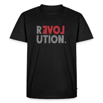 Revolution Love Sayings Statement be different - Men's Premium Organic T-Shirt - black - Front - Nico (187cm)