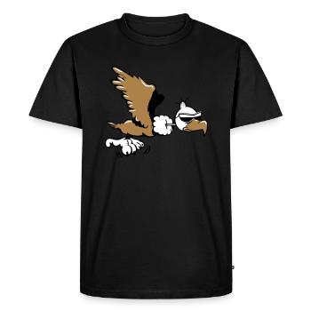 Vulture witty flying sunglasses - Men's Premium Organic T-Shirt - black - Front - Nico (187cm)
