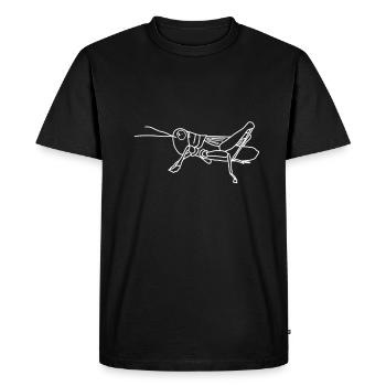 grashuepfer - T-shirt Premium bio Homme - noir - Devant - Nico (187cm)
