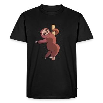 Cadeau de remise en forme drôle paresseux Pole Dance - T-shirt Premium bio Homme - noir - Devant - Nico (187cm)