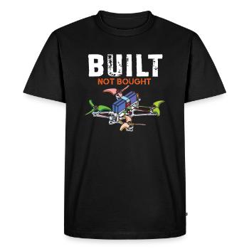 FPV Drone Pilot Freestyle & Racing Gift - Men's Premium Organic T-Shirt - black - Front - Nico (187cm)