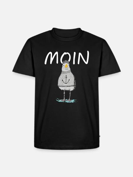 MOIN - MÖVE - Männer Premium Bio T-Shirt - Schwarz