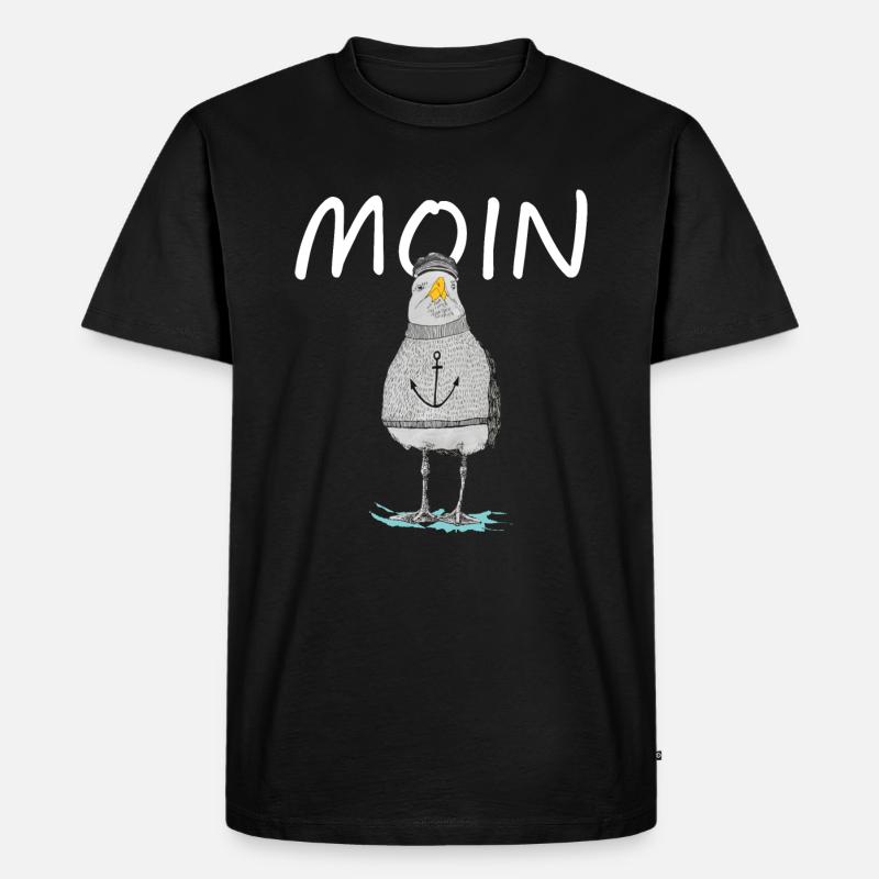 MOIN - MÖVE - Männer Premium Bio T-Shirt - Schwarz
