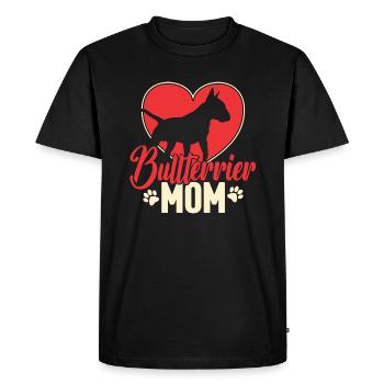 Bull Terrier Mama Cadeau - T-shirt Premium bio Homme - noir - Devant - Nico (187cm)
