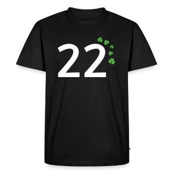 22 - T-shirt Premium bio Homme - noir - Devant - Nico (187cm)