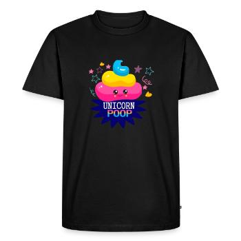 unicorn - Men's Premium Organic T-Shirt - black - Front - Nico (187cm)