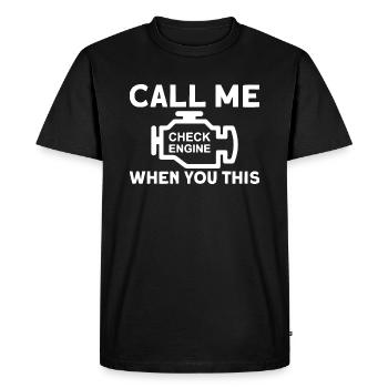 Mécaniciens automobiles - T-shirt Premium bio Homme - noir - Devant - Nico (187cm)