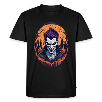 Gruseliges Halloween-partykostüm Vampir - Men's Premium Organic T-Shirt - black - Front - Nico (187cm)