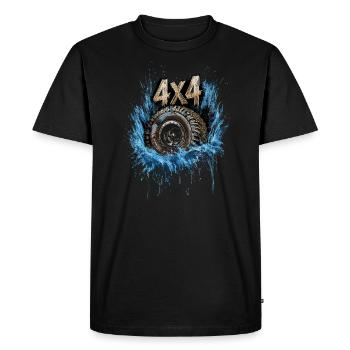 4x4 Offroad Off Road Off-Road Tire - Men's Premium Organic T-Shirt - black - Front - Nico (187cm)