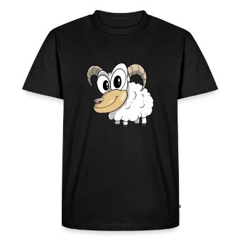 Jakobschaf Sheep Mountain Sheep - Men's Premium Organic T-Shirt - black - Front - Nico (187cm)