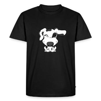 Mignon Cartoon Dalmatien - T-shirt Premium bio Homme - noir - Devant - Nico (187cm)