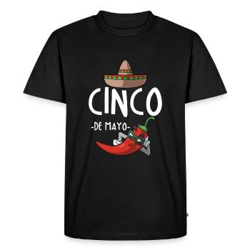 Fête mexicaine du Cinco de Mayo Fiesta - T-shirt Premium bio Homme - noir - Devant - Nico (187cm)