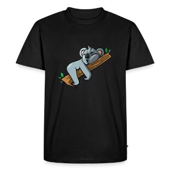 Schlafender Koalabär - Männer Premium Bio T-Shirt - Schwarz - Vorne - Nico (187cm)