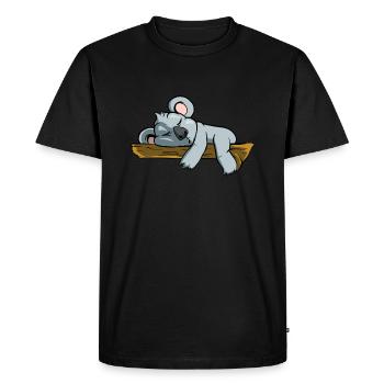 Sleeping Koala Bear - Men's Premium Organic T-Shirt - black - Front - Nico (187cm)